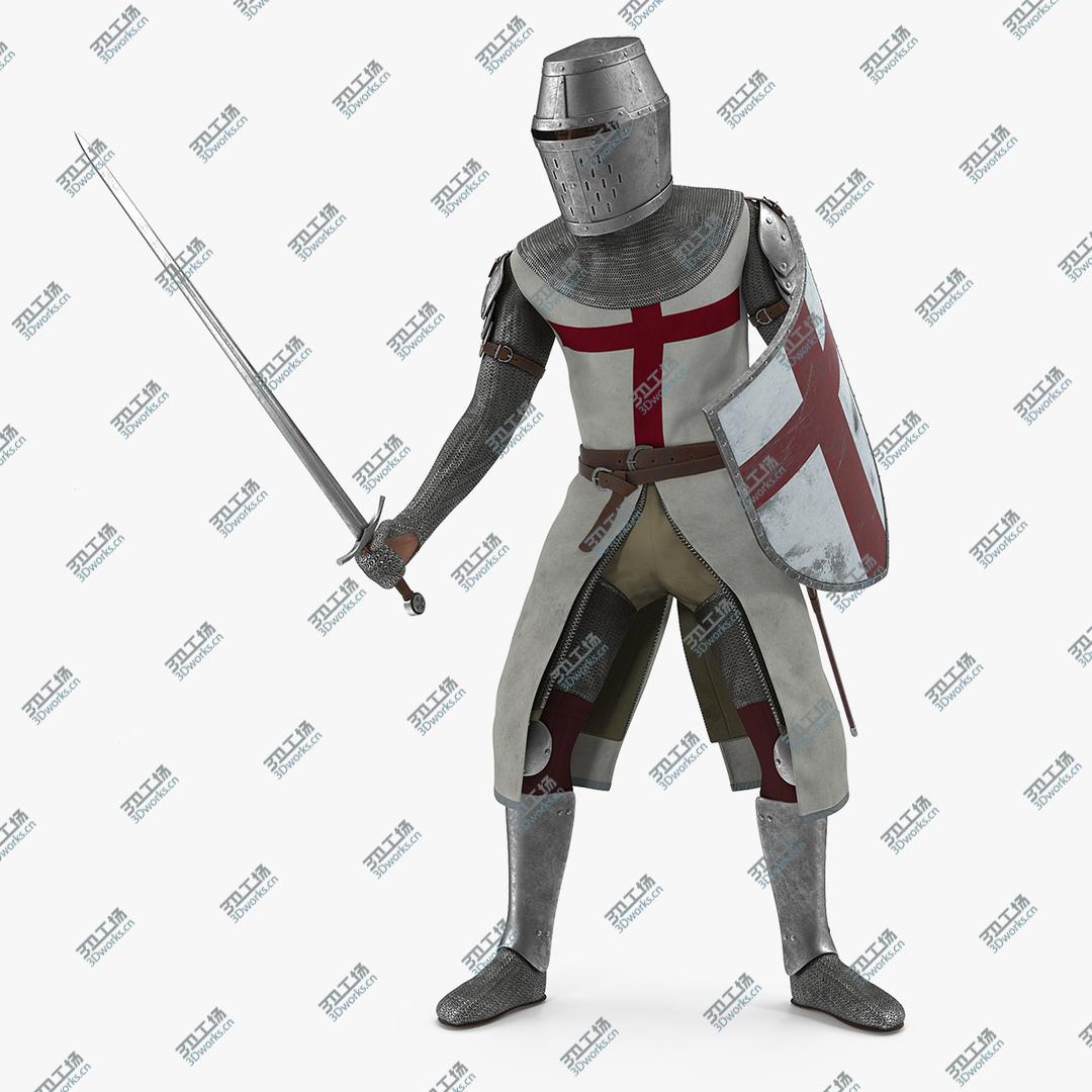 images/goods_img/202104092/Crusader Knight Templar Attack Pose 3D/1.jpg